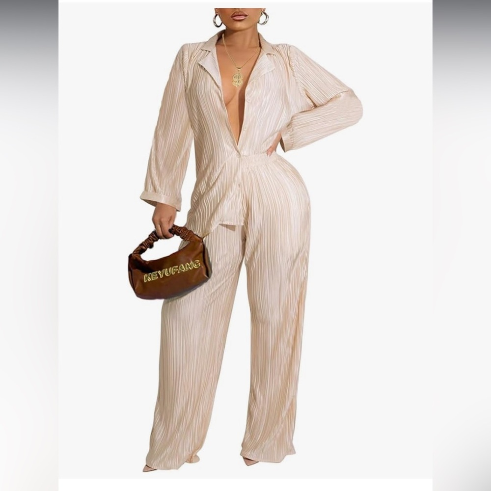Elegant Cream Jumpsuit